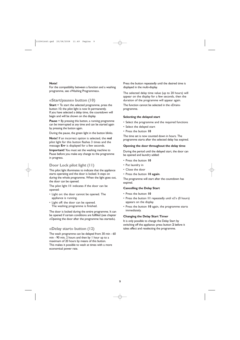 John Lewis JLWM 1406 User Manual | Page 9 / 28