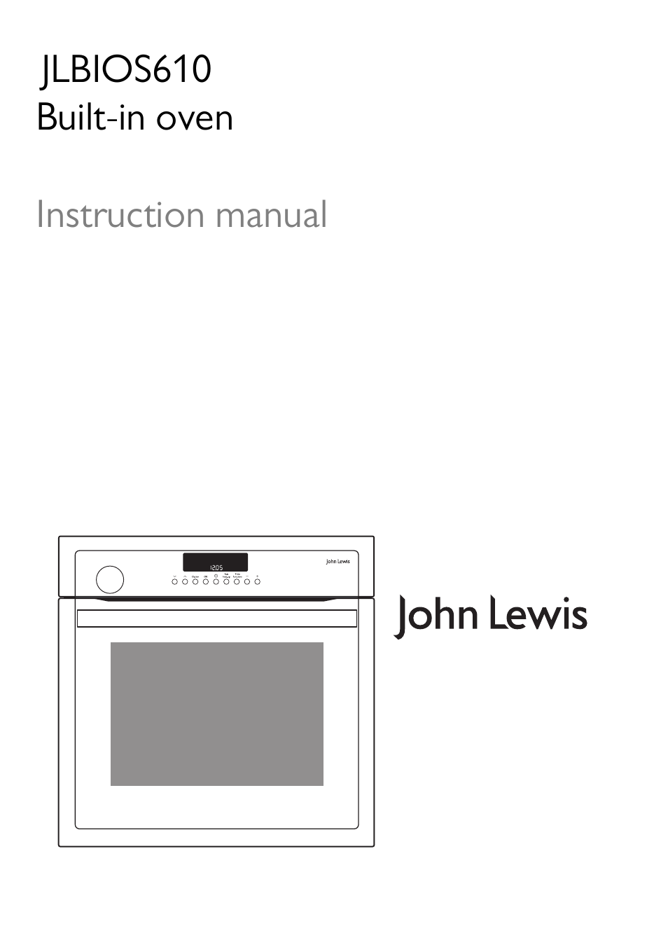 John Lewis JLBIOS610 User Manual | 40 pages