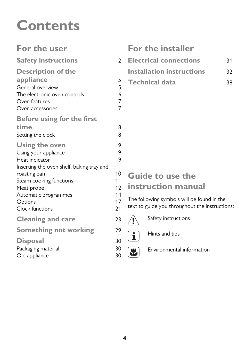 John Lewis JLBIOS610 User Manual | Page 4 / 40