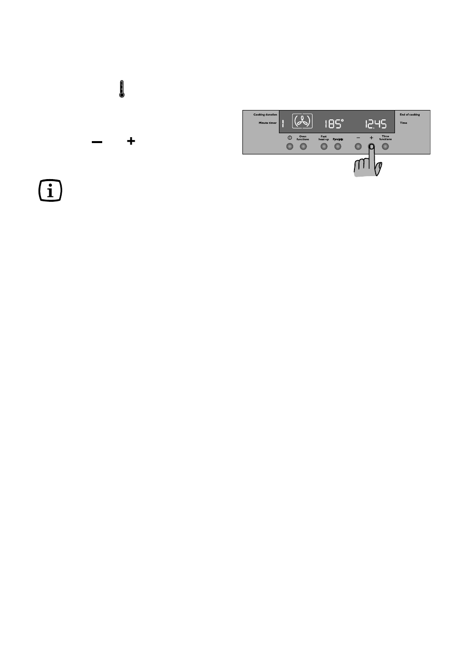 How to set the temperature | John Lewis JLBIOS664 User Manual | Page 10 / 40