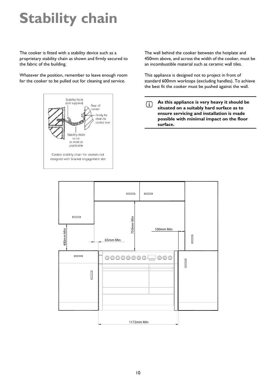 Stability chain | John Lewis JLRC101 User Manual | Page 10 / 28