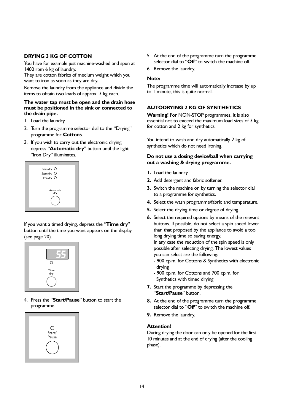 John Lewis JLWD1404 User Manual | Page 14 / 29