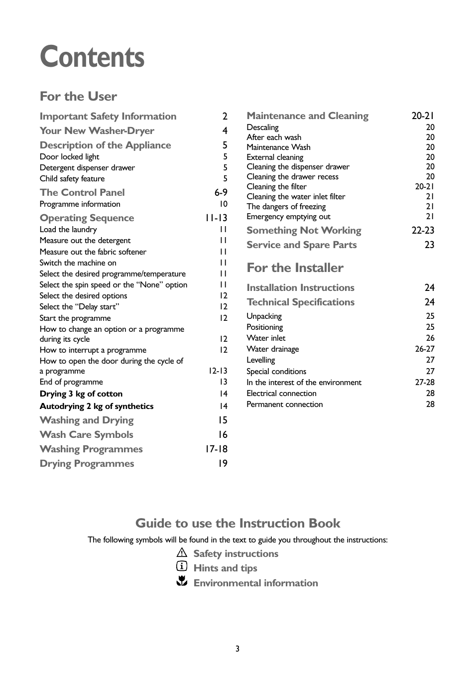 John Lewis JLWD1404 User Manual | Page 3 / 29