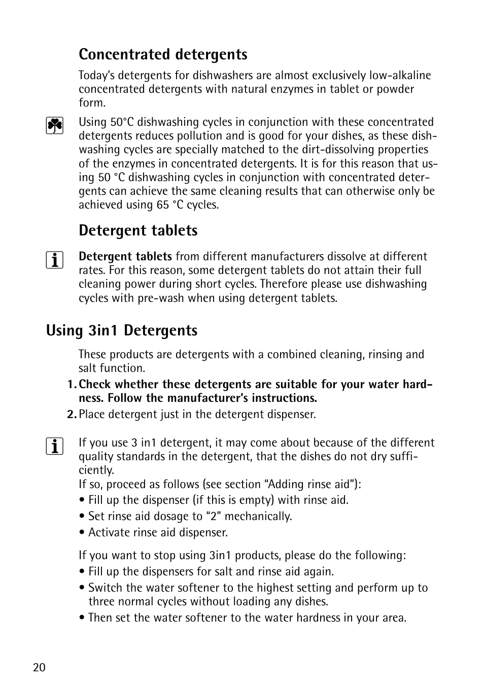 John Lewis JLDWS1202 User Manual | Page 20 / 40