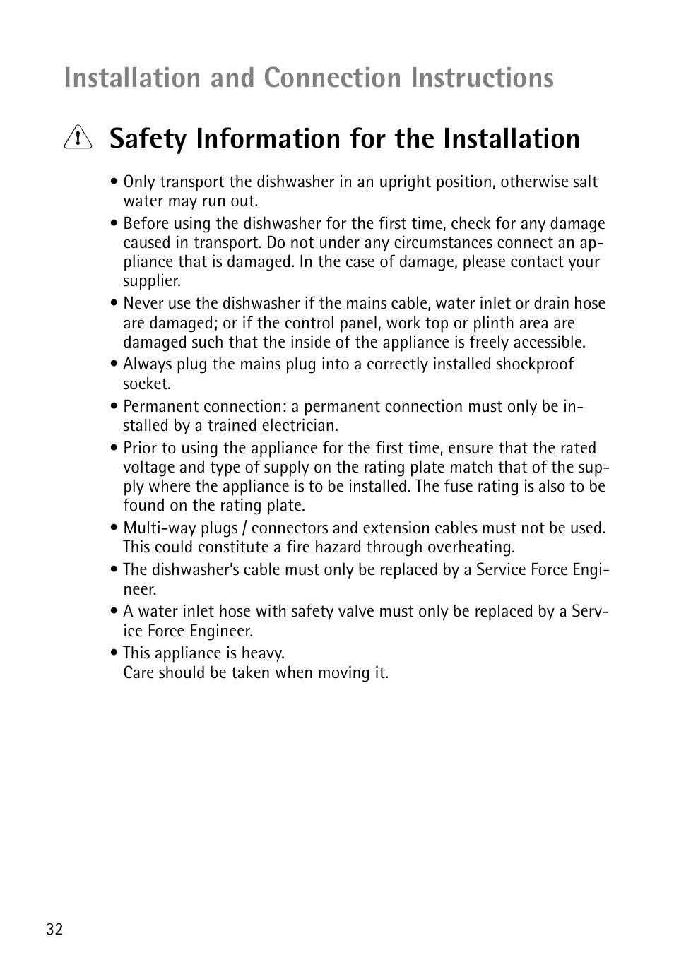 John Lewis JLDWS1202 User Manual | Page 32 / 40