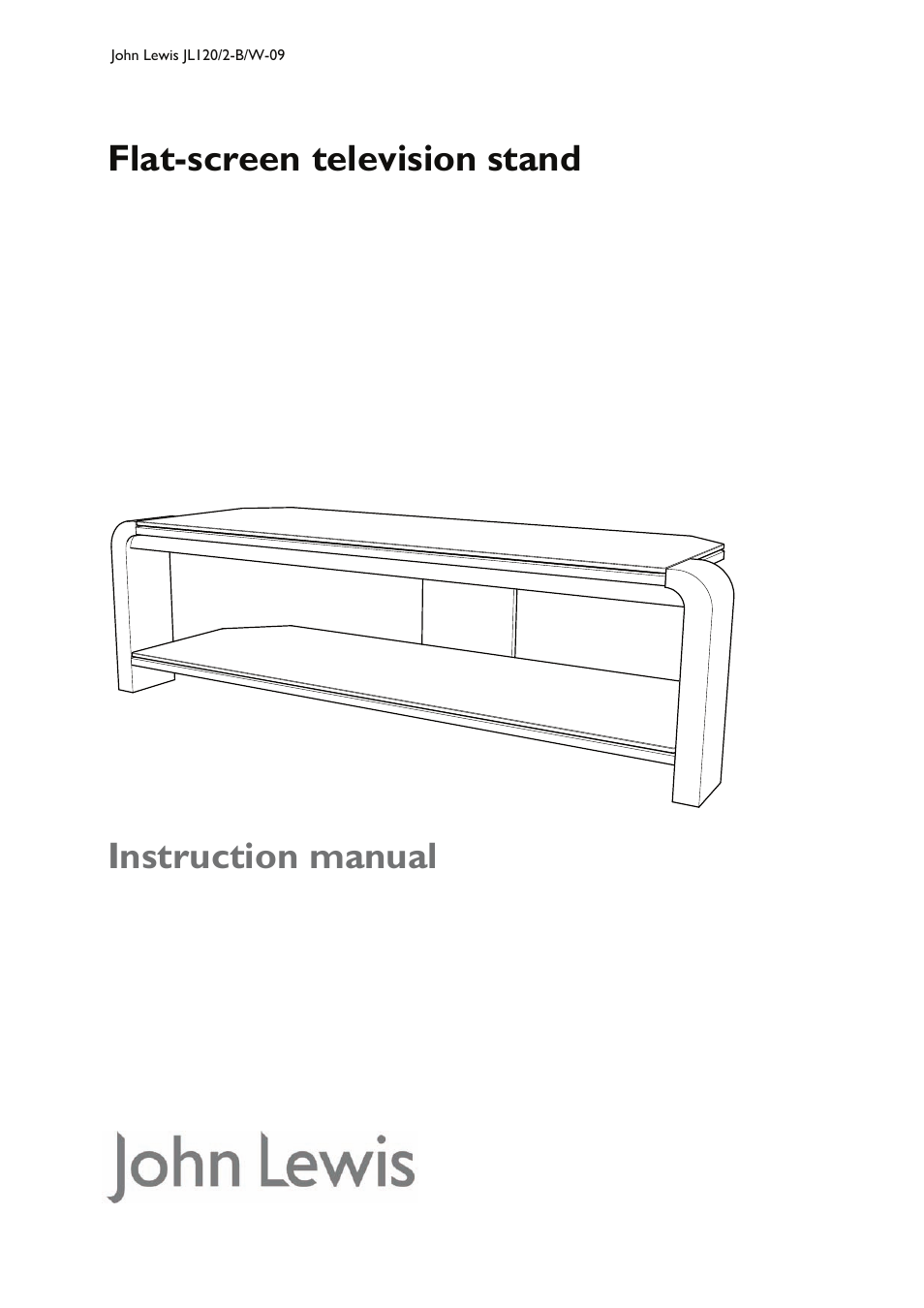 John Lewis JL120/2-B/W-09 User Manual | 4 pages