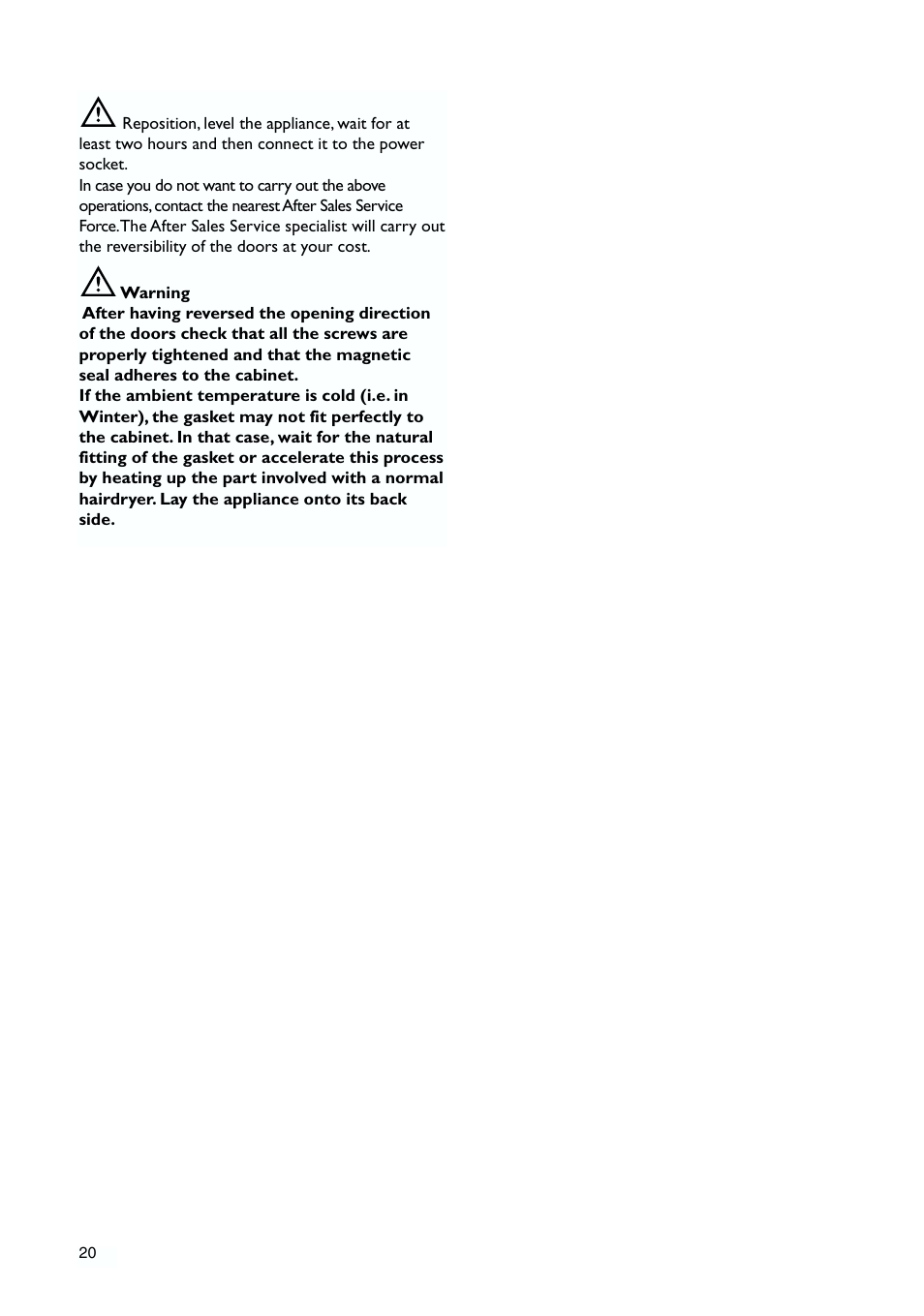 John Lewis JLLFW1809 User Manual | Page 20 / 24
