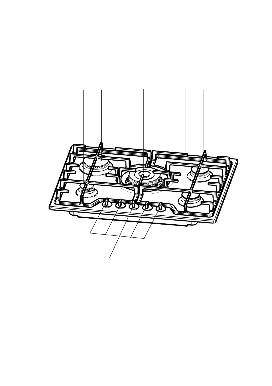 Description of the hob | John Lewis JLBIGH702 User Manual | Page 4 / 16