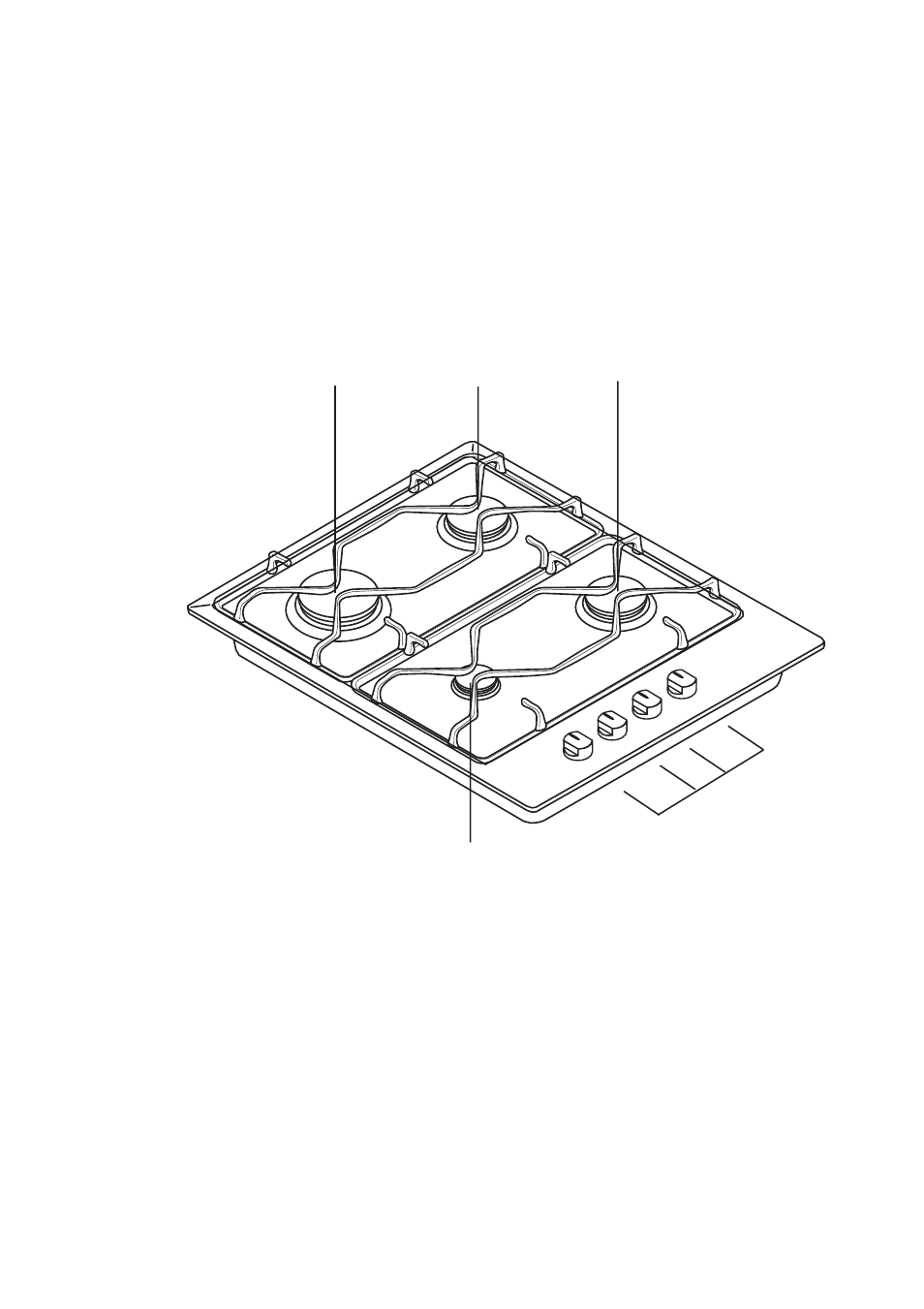 Description of the hob | John Lewis JLBIGH601 User Manual | Page 4 / 16