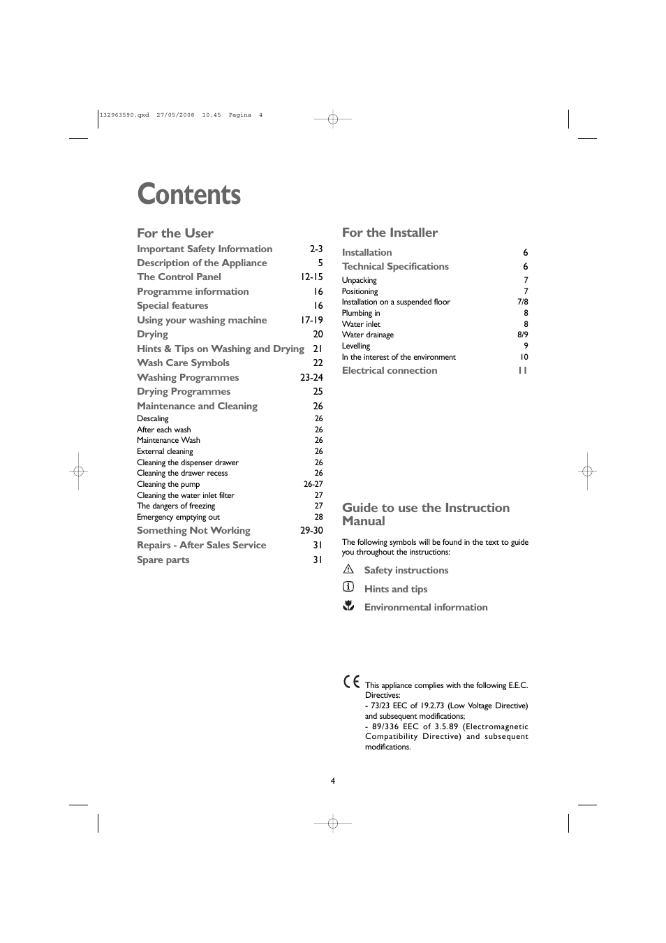 John Lewis JLWD 1609 User Manual | Page 4 / 32