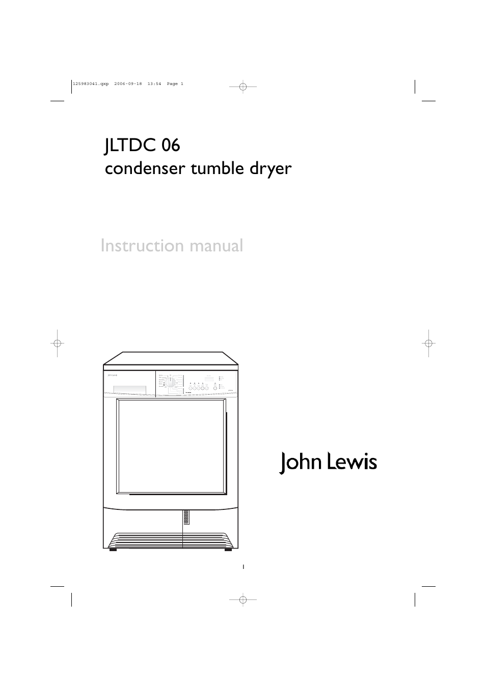 John Lewis JLTDC06 User Manual | 22 pages