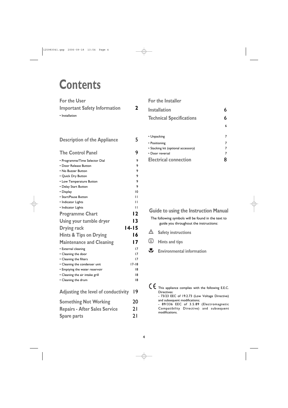 John Lewis JLTDC06 User Manual | Page 4 / 22