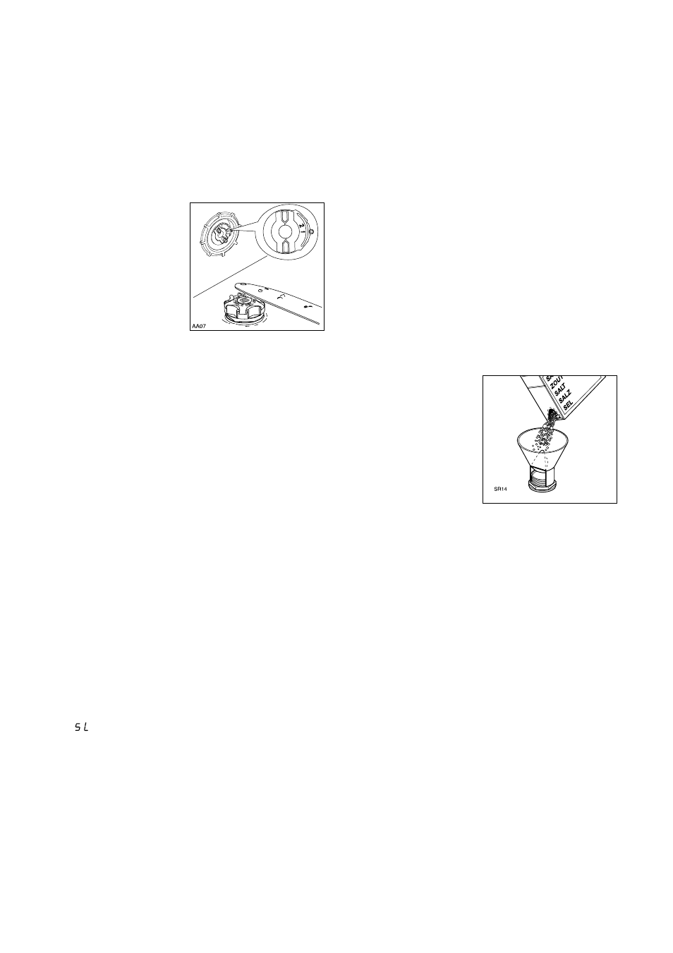 Filling with dishwasher salt | John Lewis JLDWW 905 User Manual | Page 13 / 28