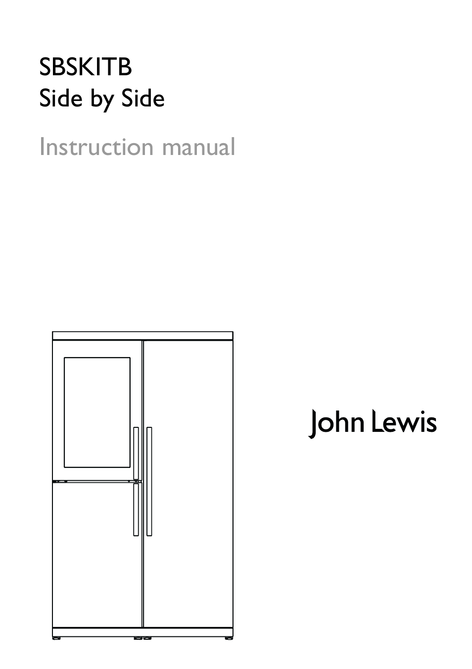 John Lewis SBSKITB User Manual | 20 pages