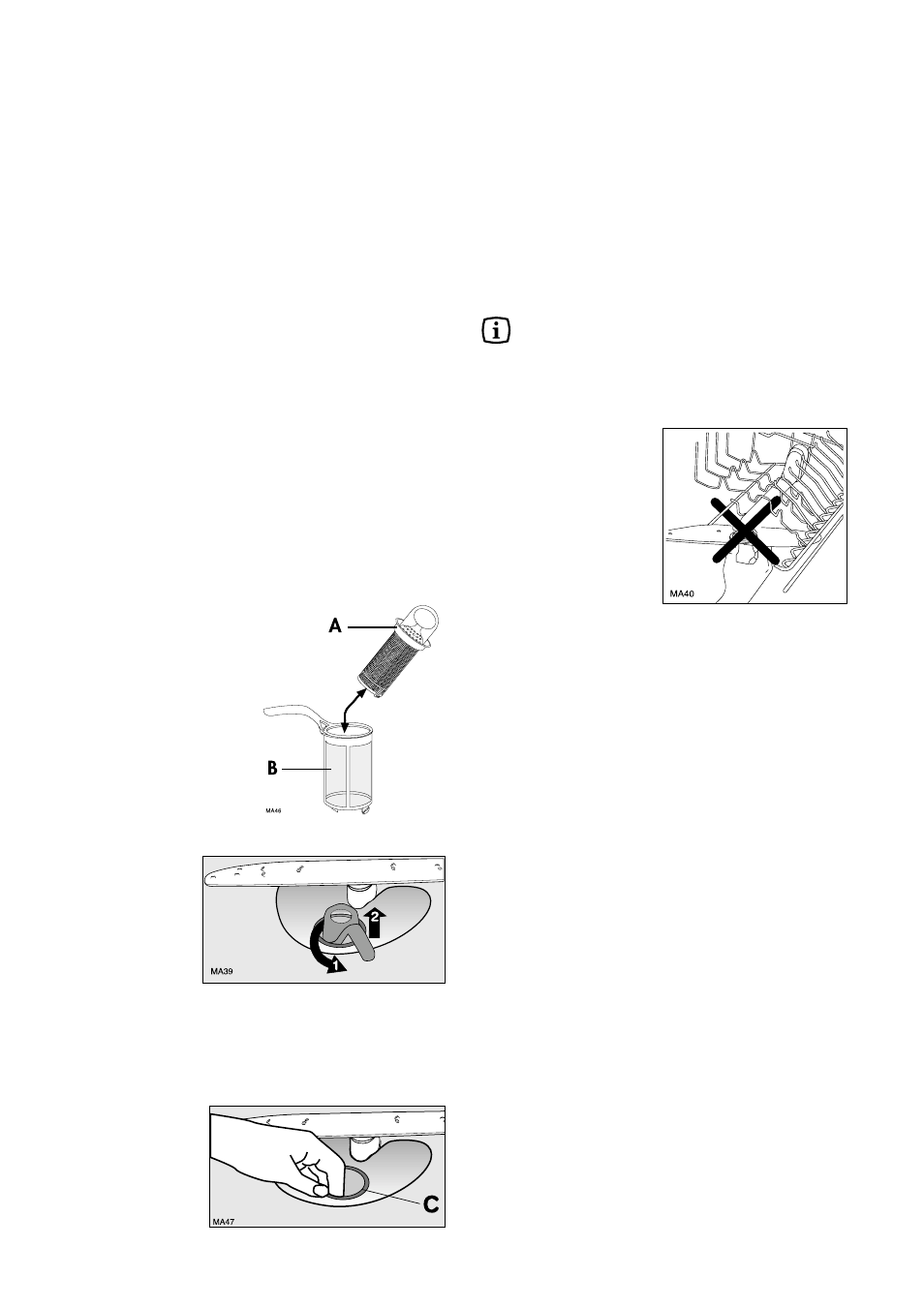 Maintenance and cleaning, External cleaning, Cleaning the filters | Prolonged periods of non-operation, Frost precautions, Moving the machine | John Lewis JLBIDW 901 User Manual | Page 23 / 28