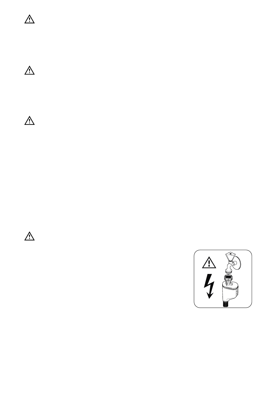 Permanent connection, Water supply connections, Water inlet hose with safety valve | John Lewis JLBIDW 901 User Manual | Page 7 / 28