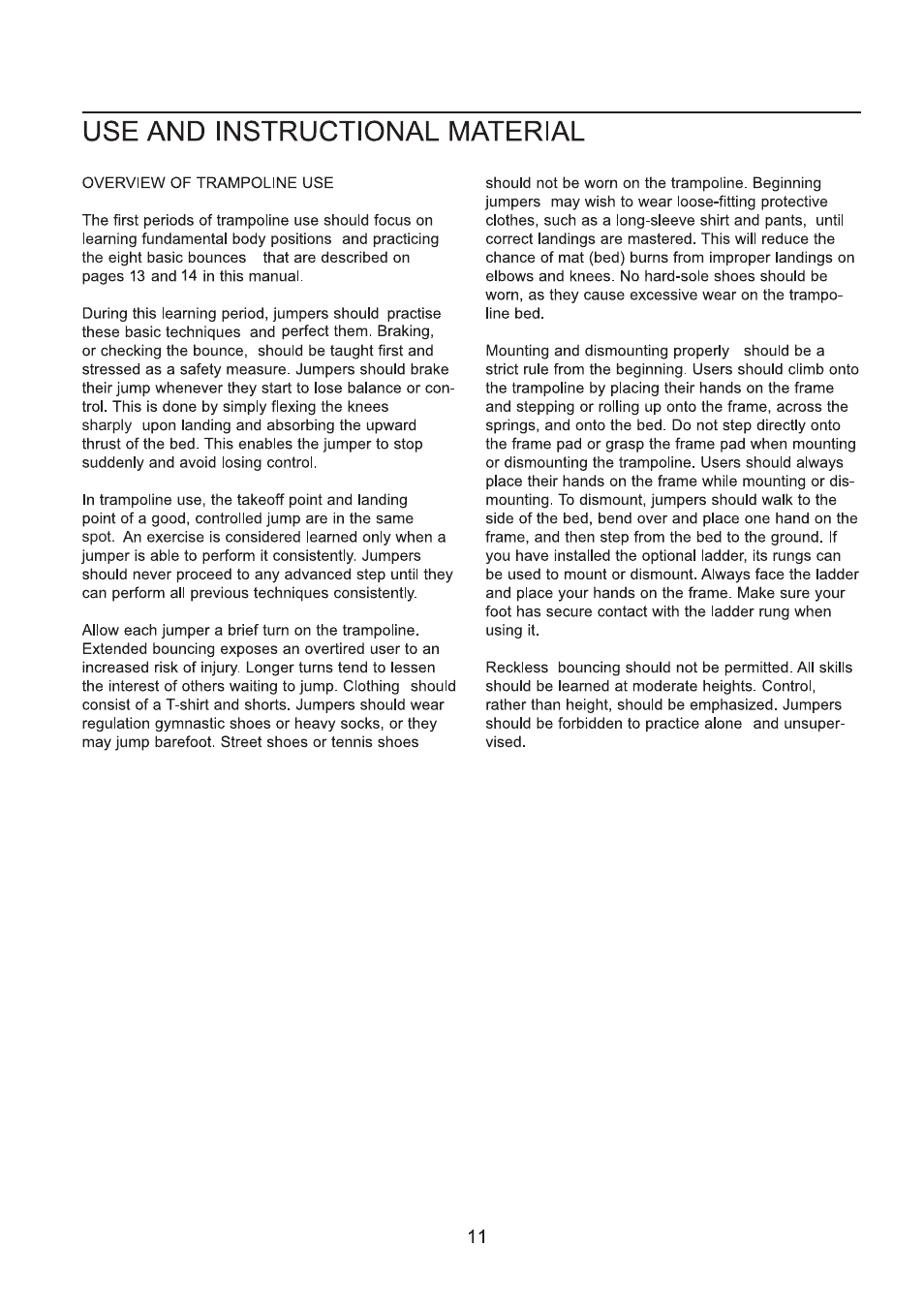 Jumpking Orbounder 12ft Combo YJ User Manual | Page 10 / 21