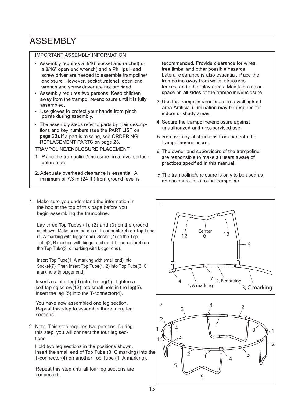 Jumpking Orbounder 12ft Combo YJ User Manual | Page 14 / 21