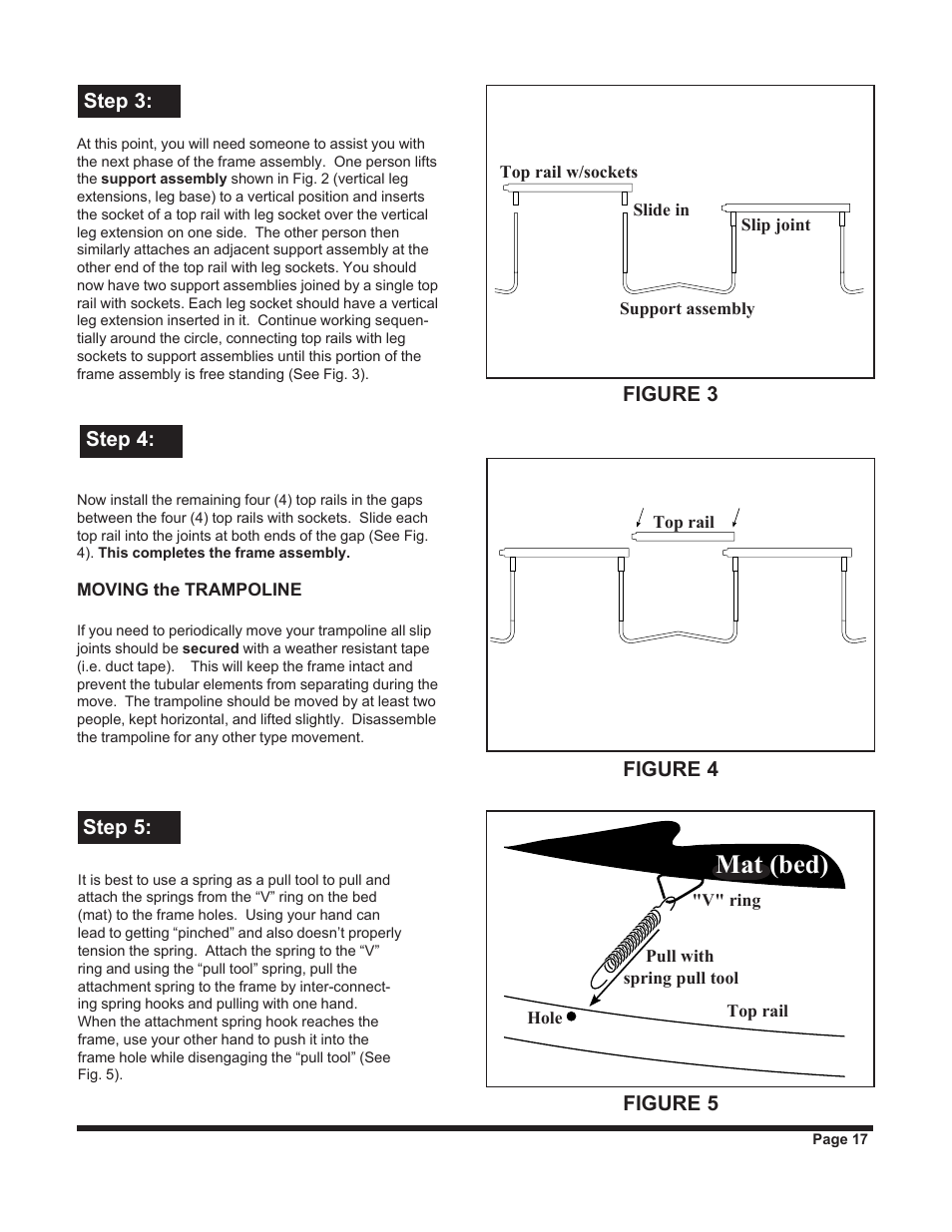 Mat (bed) | Jumpking backyard JKXT12W User Manual | Page 17 / 28