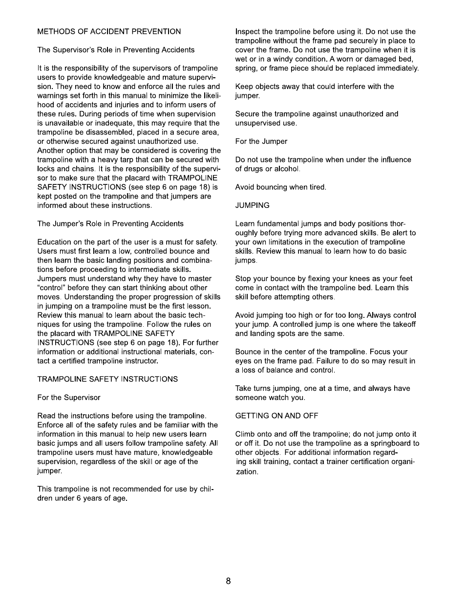 Jumpking OR1213 User Manual | Page 8 / 23