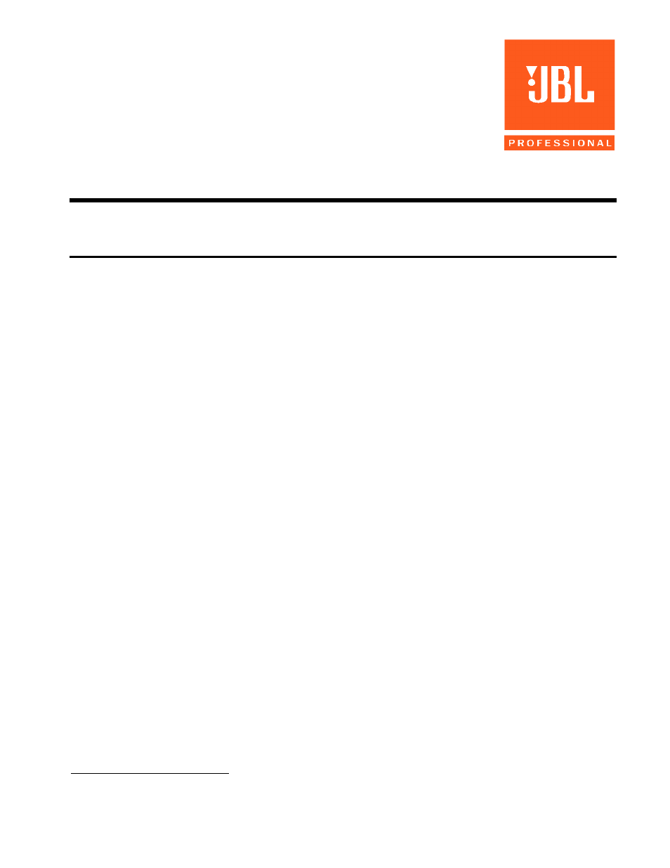 JBL Professional DSC 280 User Manual | 4 pages