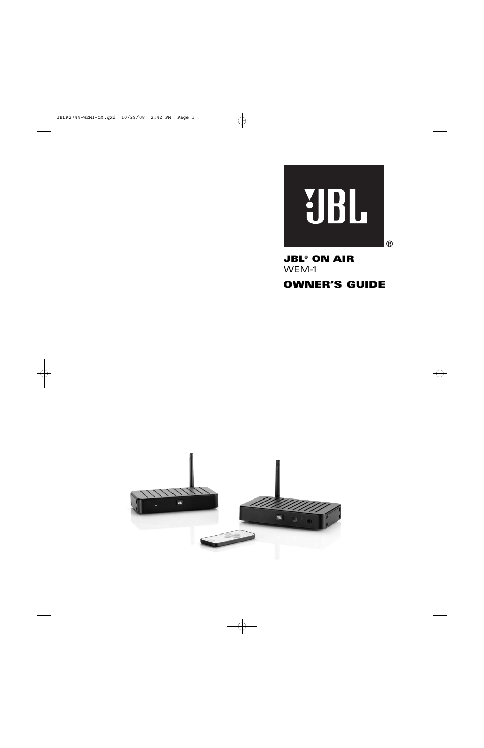 JBL Professional WEM-1 User Manual | 8 pages