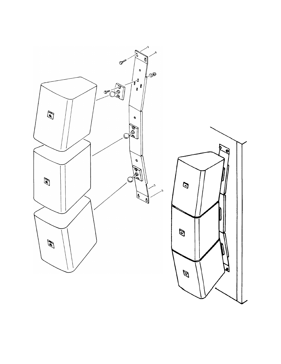 JBL Professional JBL Vertical Array Bracket Assembly MTC-23V User Manual | Page 2 / 5
