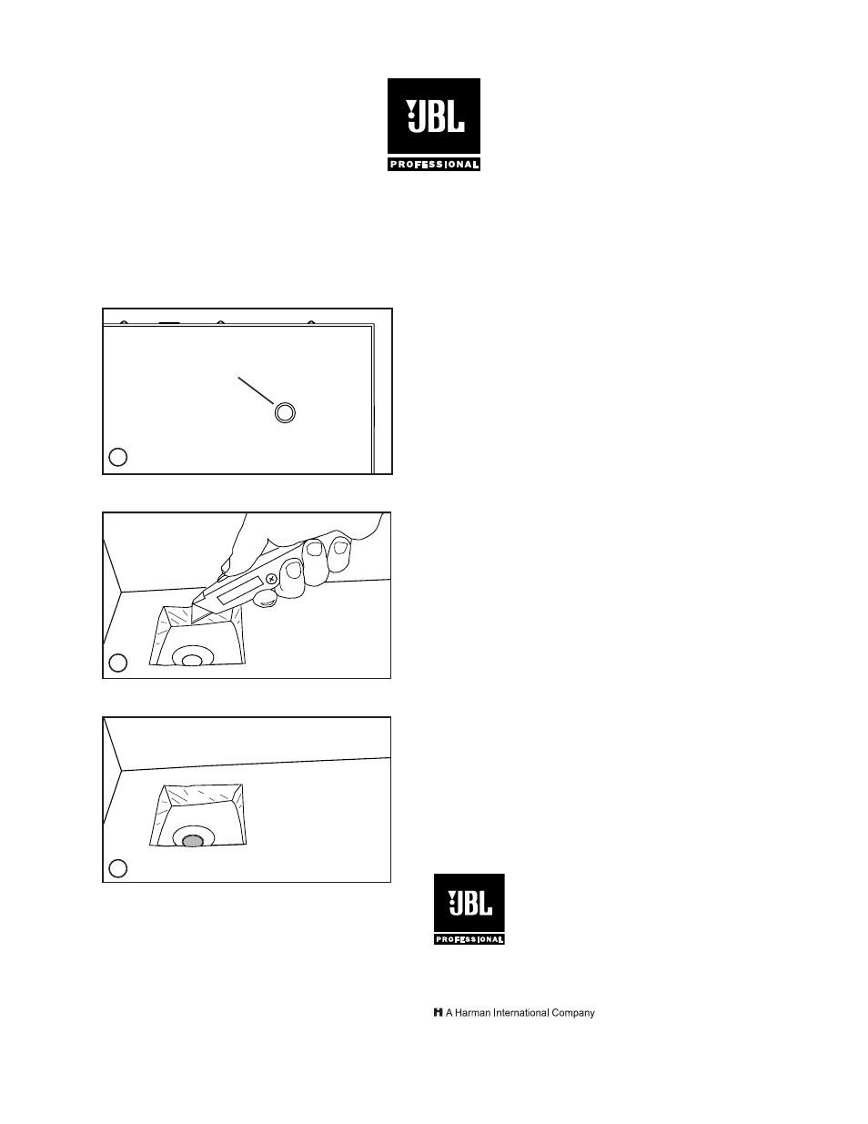JBL Professional JBL Control 300 User Manual | 1 page