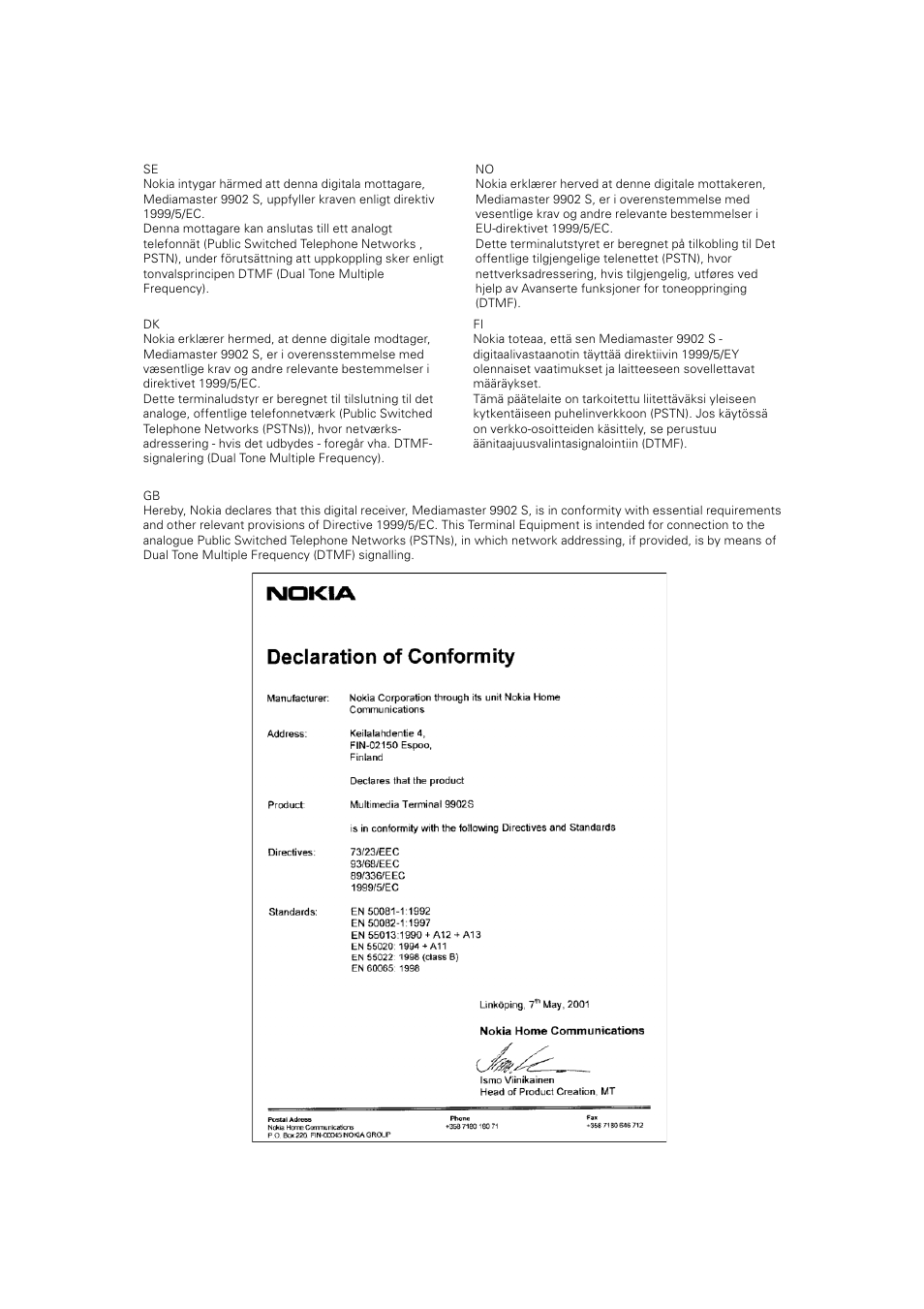 JA Audio 9902S User Manual | Page 2 / 62