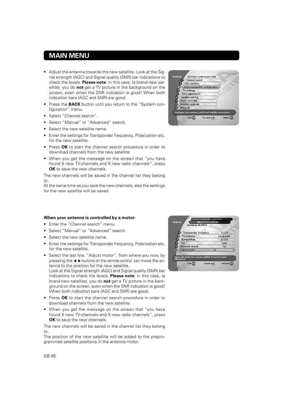 Main menu | JA Audio 9902S User Manual | Page 46 / 62