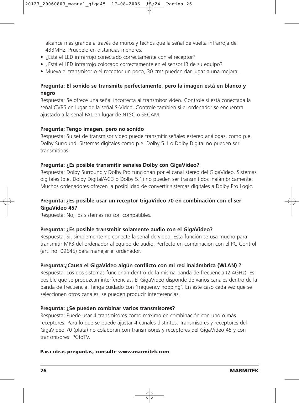 JA Audio 45 User Manual | Page 26 / 42