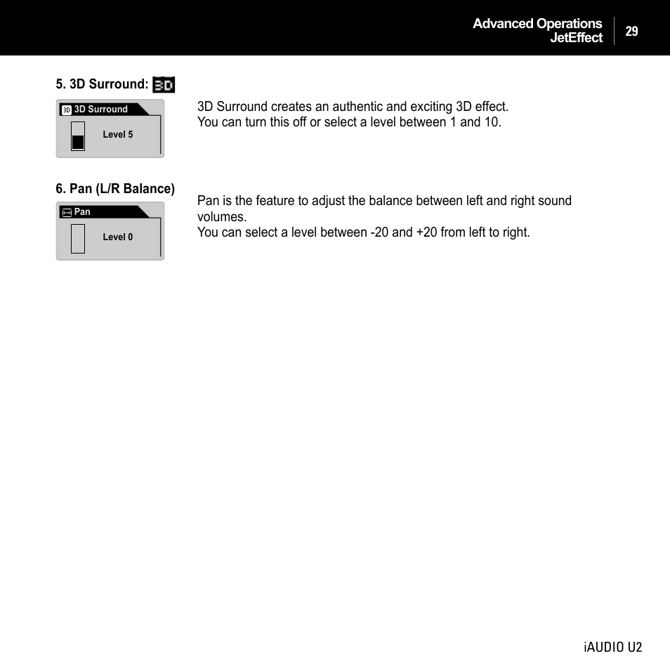 JetAudio iAUDIO U2 User Manual | Page 29 / 74