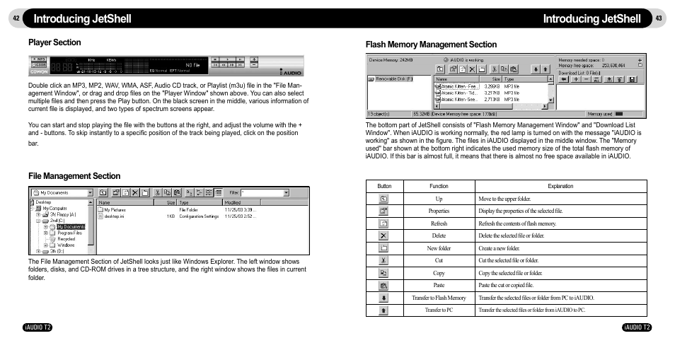 Introducing jetshell | JetAudio iAudio T2 User Manual | Page 22 / 27