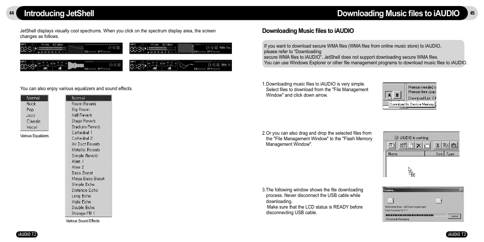 JetAudio iAudio T2 User Manual | Page 23 / 27