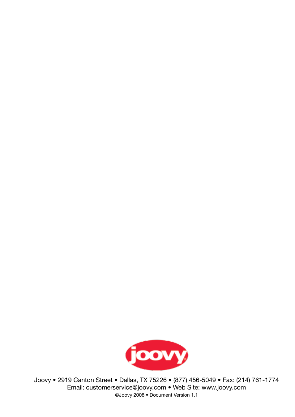 Joovy Caboose Ultralight 45X Series User Manual | Page 20 / 20