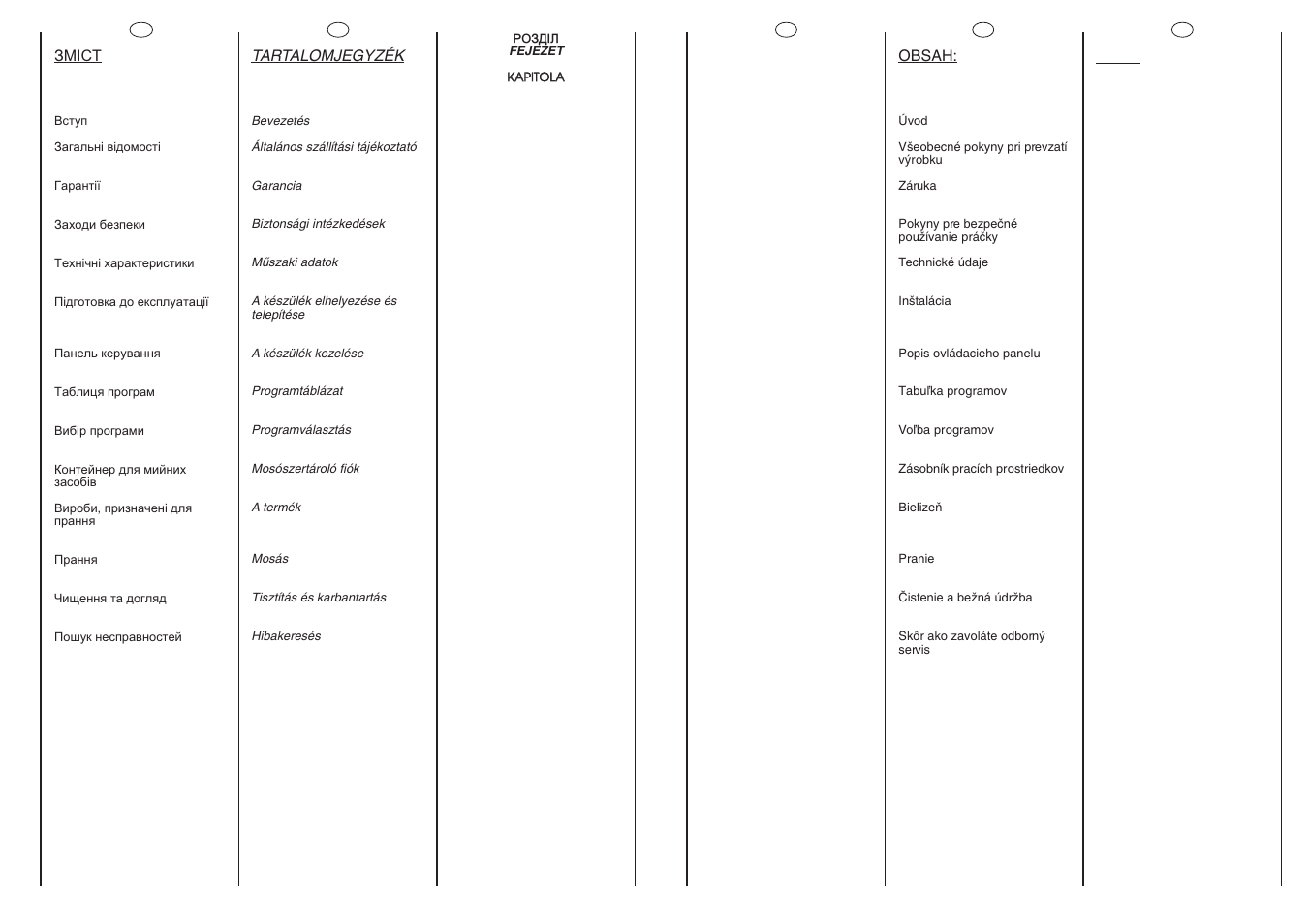 Candy CNL 105 User Manual | Page 3 / 37