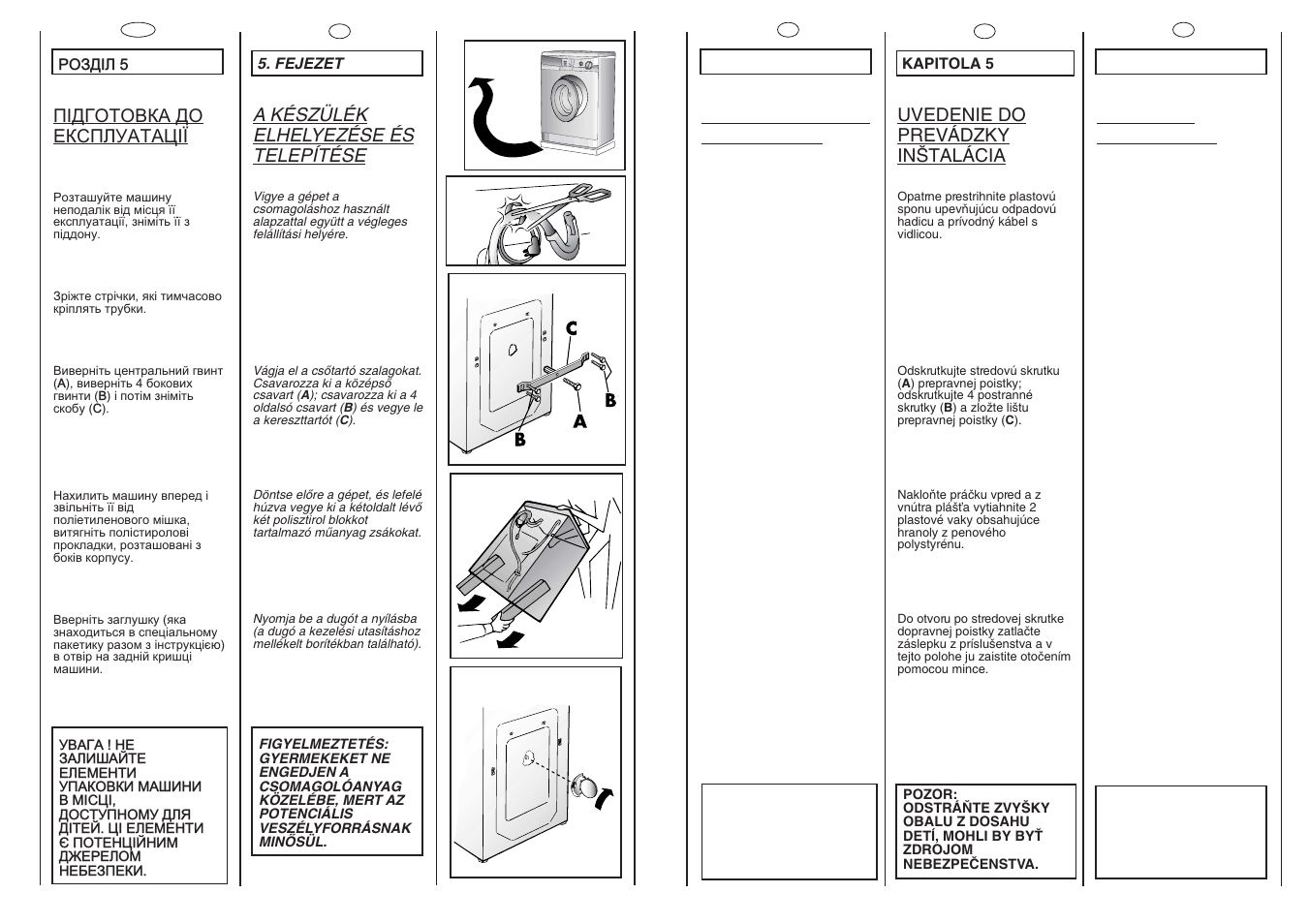 Candy CNL 105 User Manual | Page 9 / 37