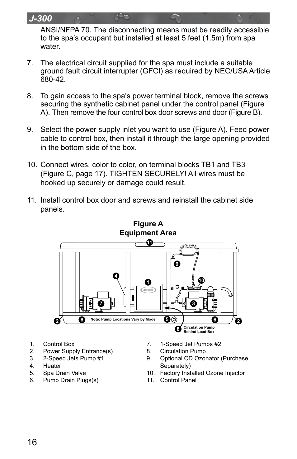 Jacuzzi J - 315 User Manual | Page 20 / 64