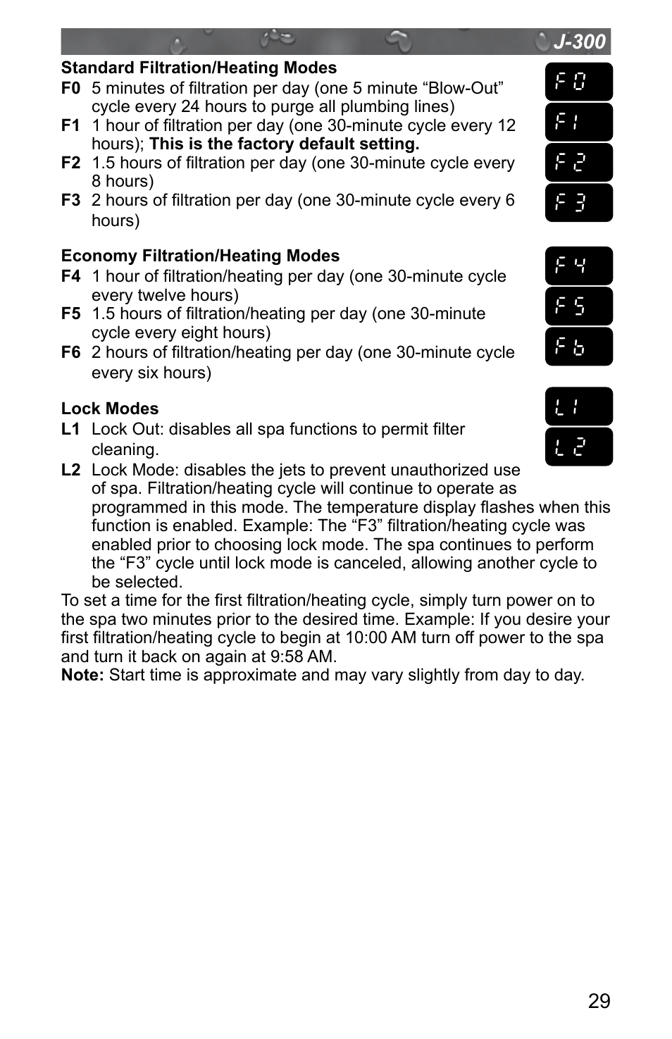 Jacuzzi J - 315 User Manual | Page 33 / 64