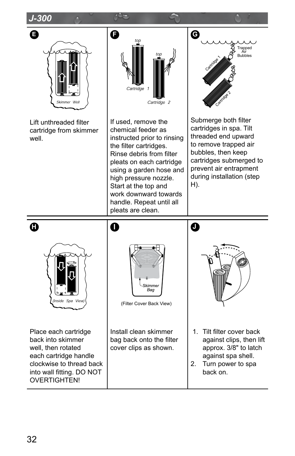 Jacuzzi J - 315 User Manual | Page 36 / 64