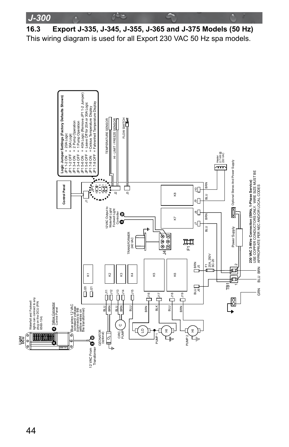 Jacuzzi J - 315 User Manual | Page 48 / 64