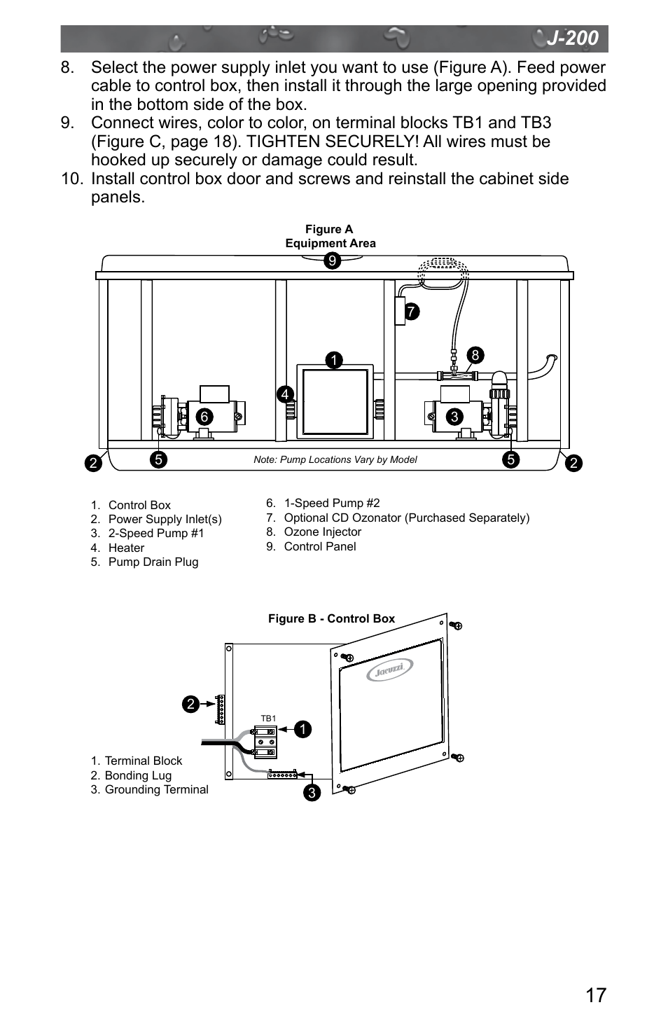 J-200 | Jacuzzi J - 200 J - 280 User Manual | Page 21 / 64