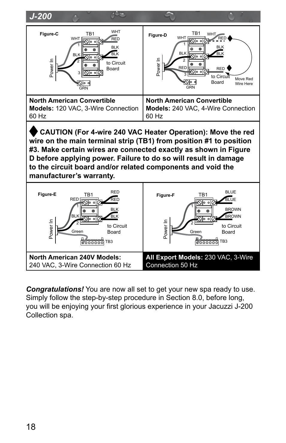 J-200 | Jacuzzi J - 200 J - 280 User Manual | Page 22 / 64