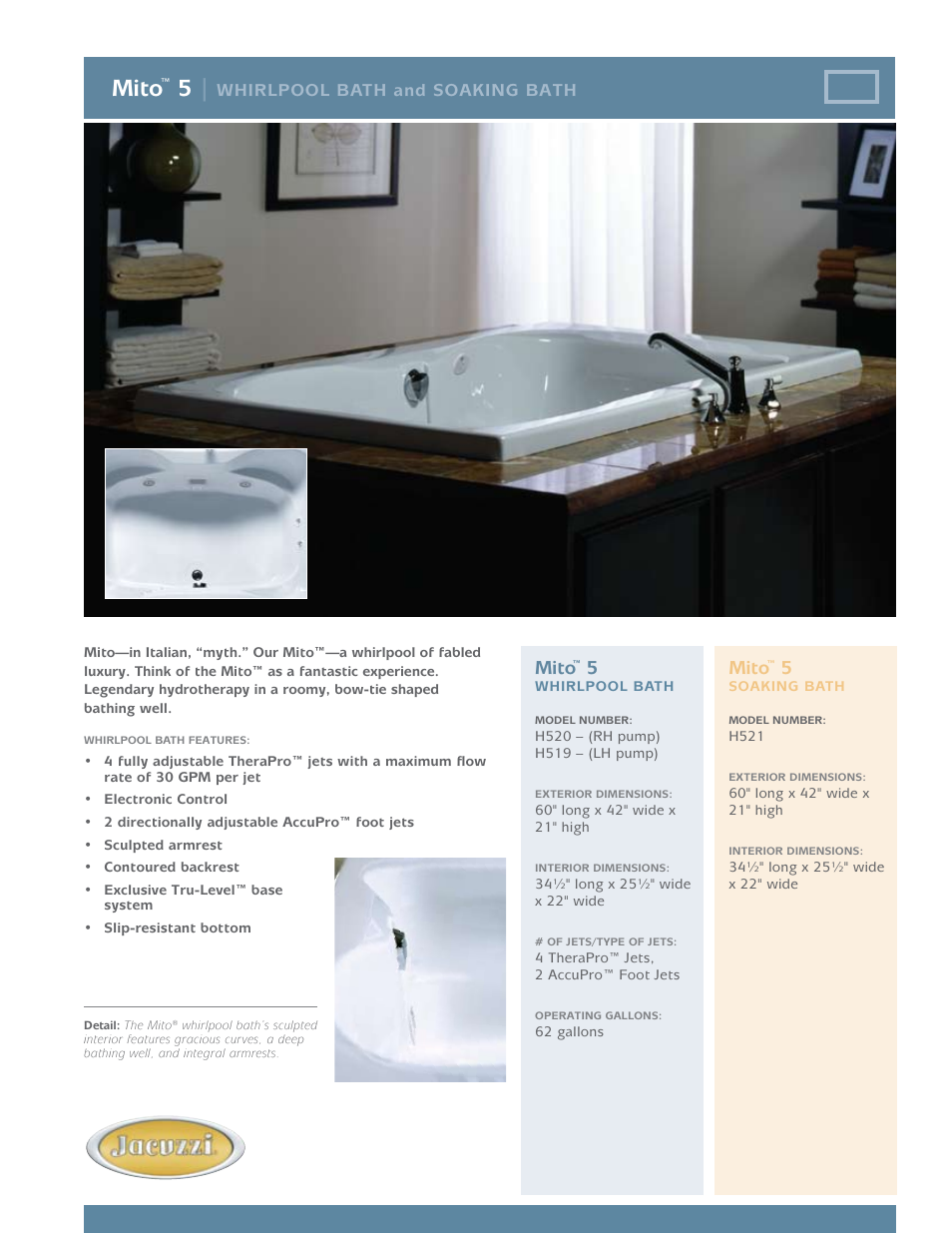 Jacuzzi HS20 User Manual | 2 pages