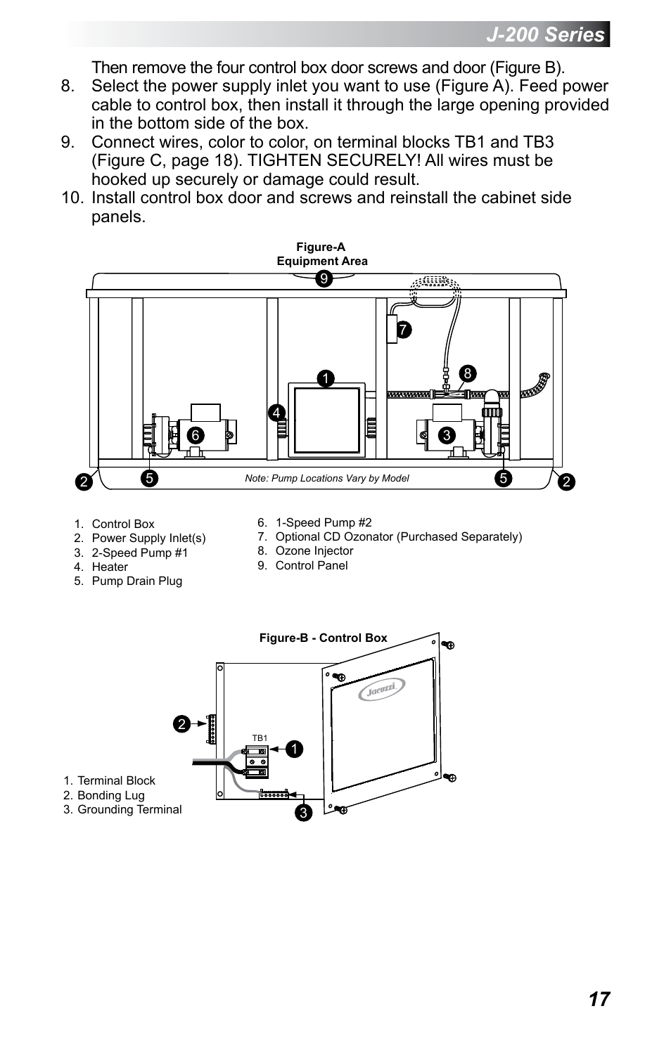 J-200 series | Jacuzzi J - 230 User Manual | Page 21 / 60