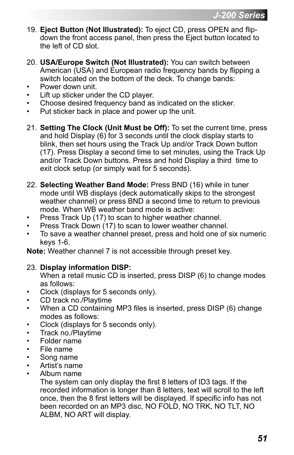 J-200 series | Jacuzzi J - 230 User Manual | Page 55 / 60