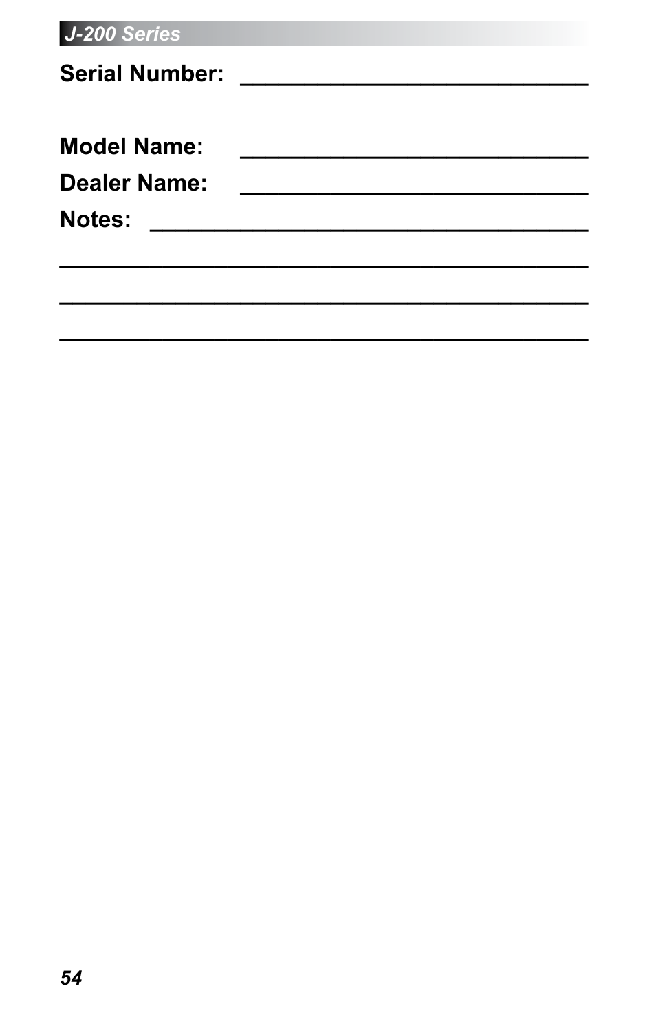 Jacuzzi J - 230 User Manual | Page 58 / 60