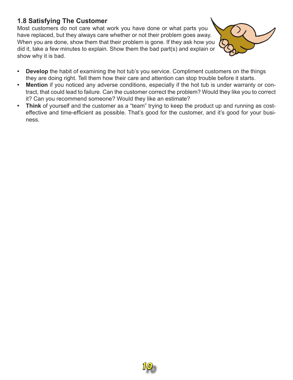 8 satisfying the customer | Jacuzzi j315 User Manual | Page 10 / 62