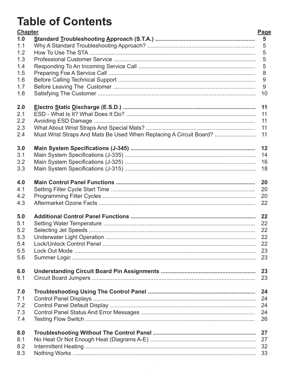 Jacuzzi j315 User Manual | Page 3 / 62