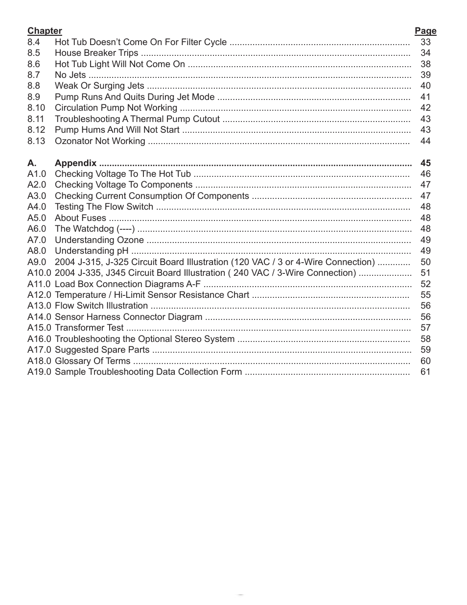 Jacuzzi j315 User Manual | Page 4 / 62